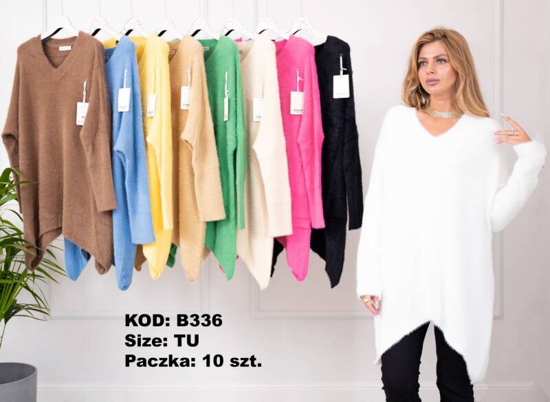 Tuniki damskie Roz Standard, Mix Kolor .Paczka 10 szt